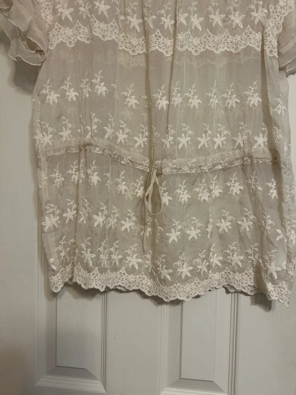 🌈Moving Sale Johnny Was 4 Love & Liberty crèam silk blouse